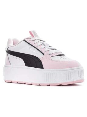PUMA KARMEN REBELLE PLATFORM IT GIRL STREETWEAR SNEAKERS WHITE BLACK PINK Sz10